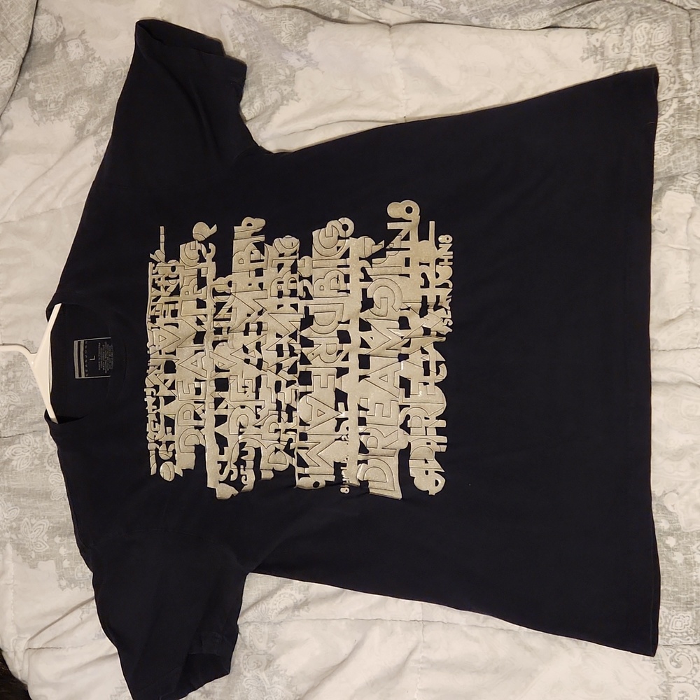 Sean John Navy Blue Dream Big Spellout Multi Logo T-Shirt